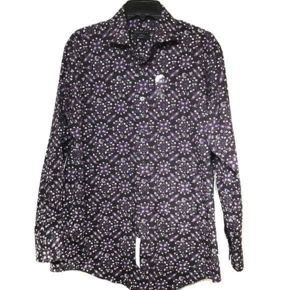 Sean John Tailored Fit Long Sleeve Button Up Shirt Men’s 16.5” New With Tags